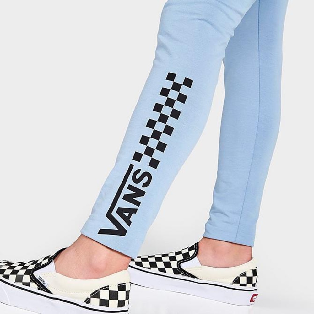 VANS baby blue chalkboard leggings . NWT